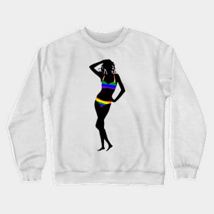 Rainbow bikini Crewneck Sweatshirt